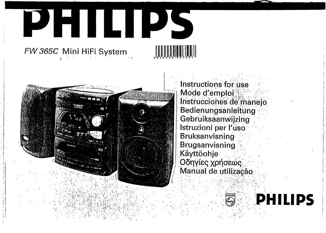 Mode d'emploi PHILIPS FW365C/22G