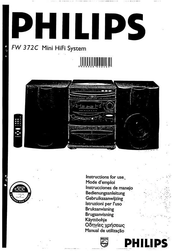 Mode d'emploi PHILIPS FW372C/25P