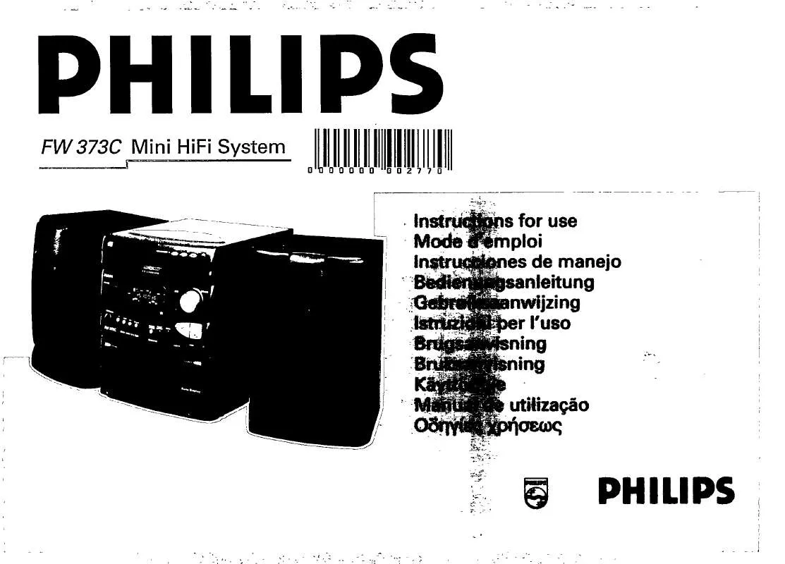 Mode d'emploi PHILIPS FW373C