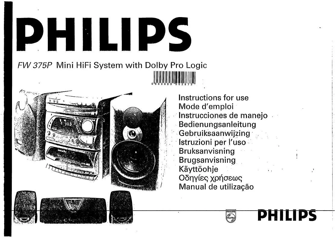 Mode d'emploi PHILIPS FW375P/22G