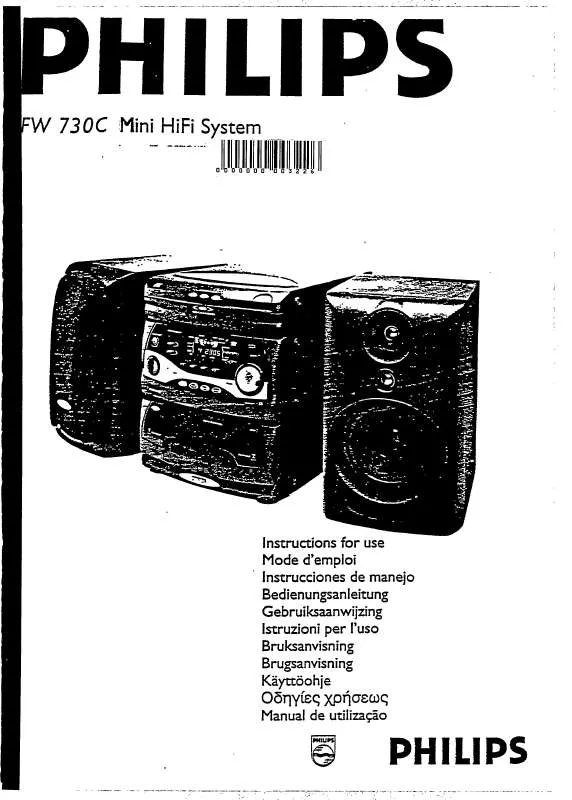 Mode d'emploi PHILIPS FW730C