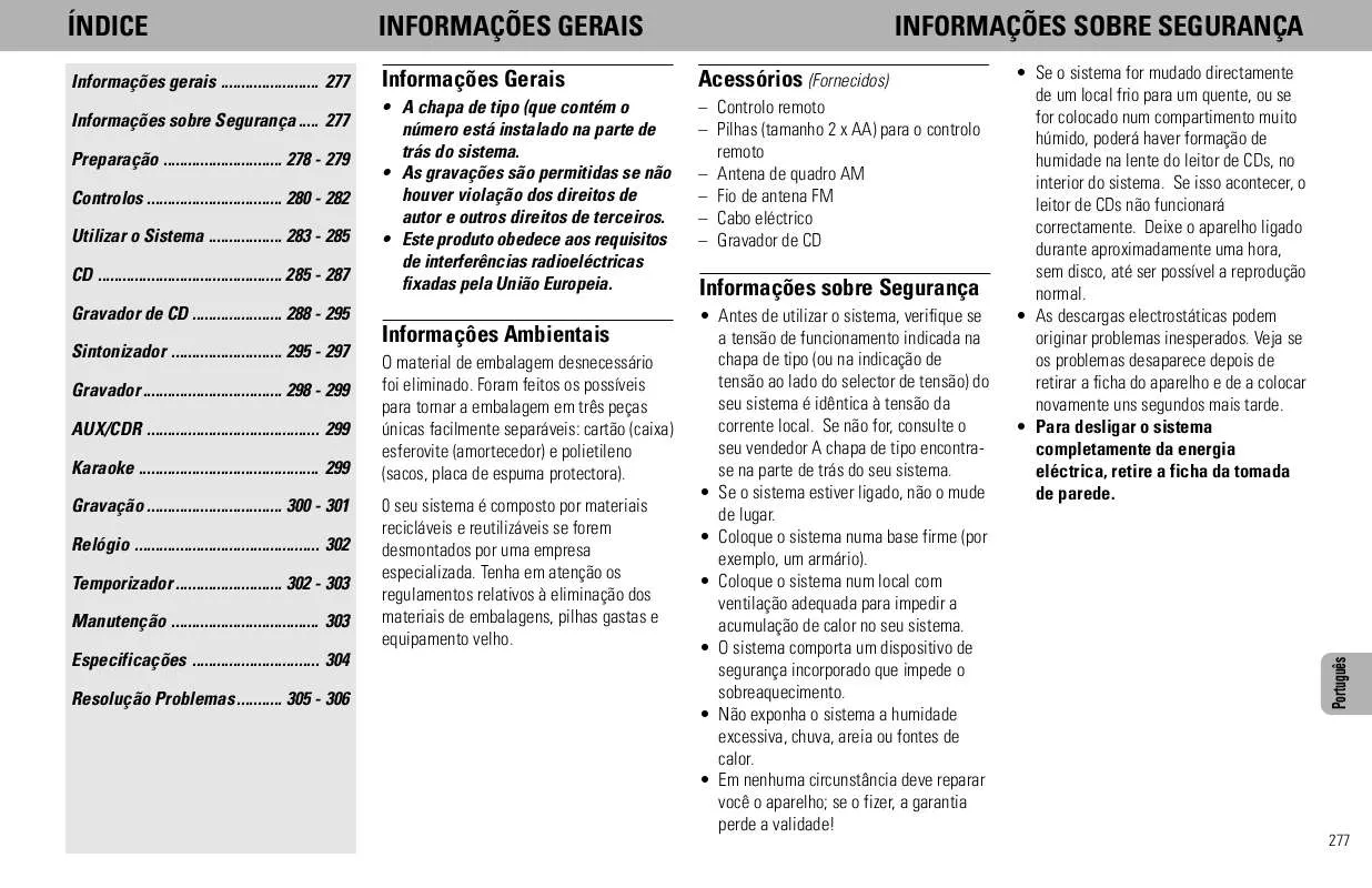 Mode d'emploi PHILIPS FW930P2-2