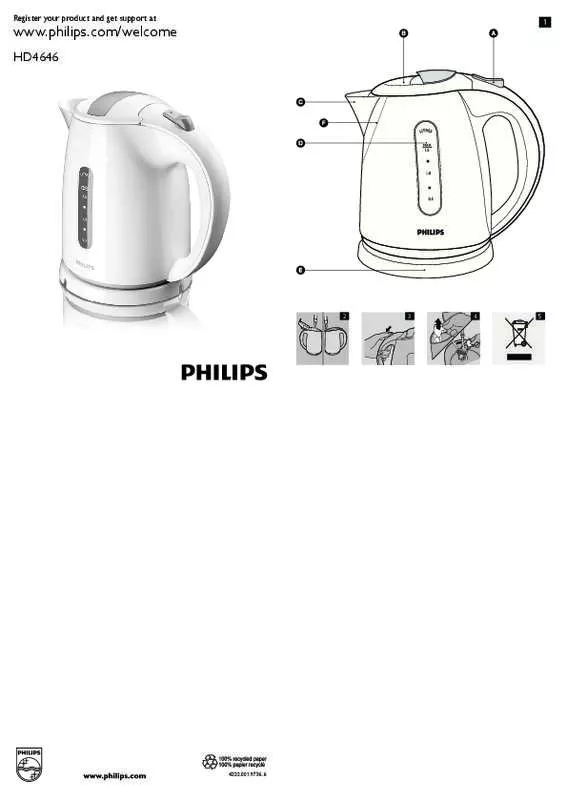 Mode d'emploi PHILIPS HD4646