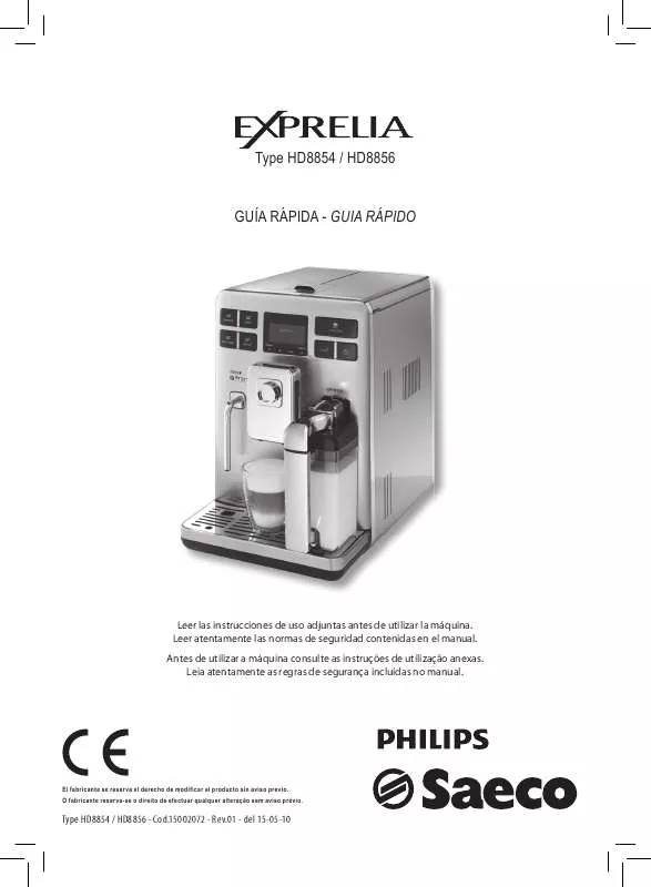 Mode d'emploi PHILIPS EXPRELIA HD 8854