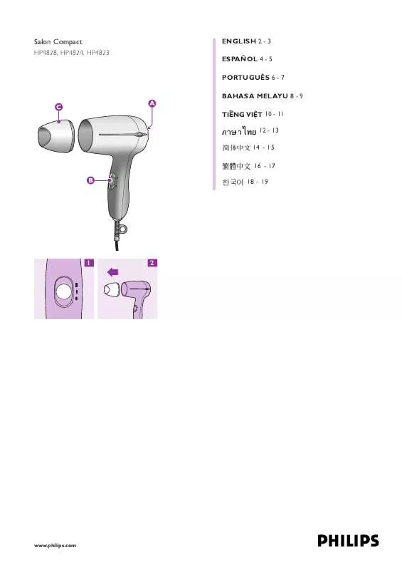 Mode d'emploi PHILIPS HP4824