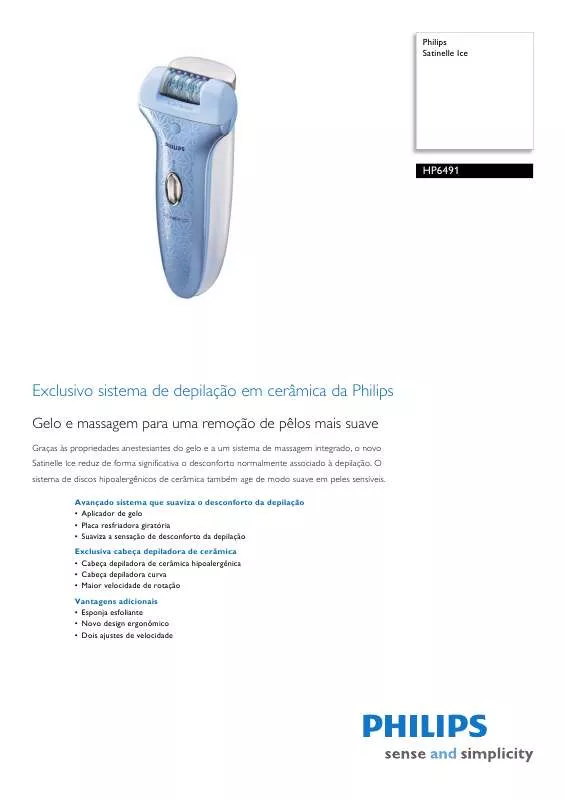 Mode d'emploi PHILIPS HP 6491