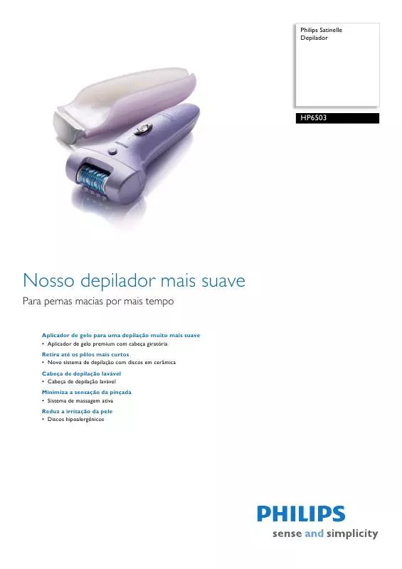 Mode d'emploi PHILIPS HP 6503