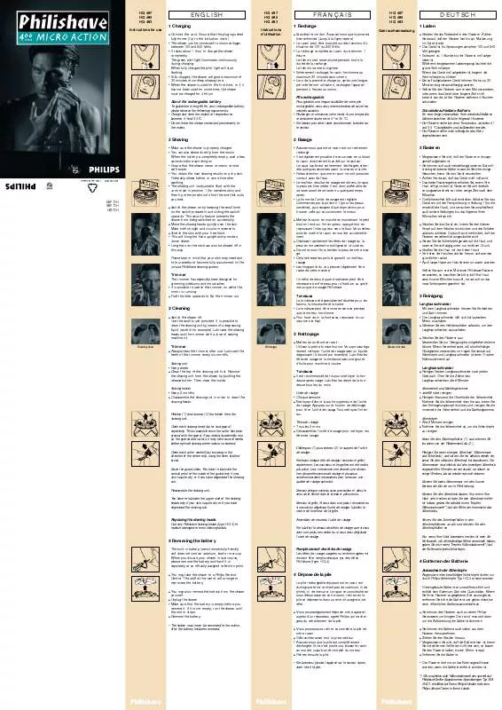 Mode d'emploi PHILIPS HQ487