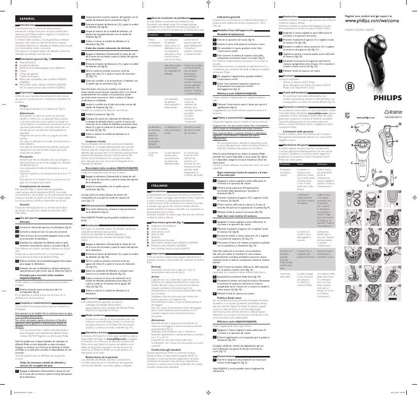 Mode d'emploi PHILIPS HQ 6942