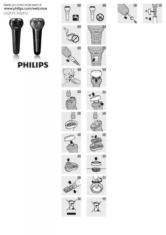 Mode d'emploi PHILIPS HQ 914