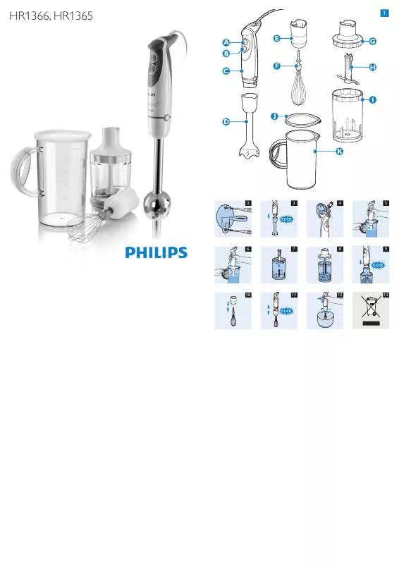 Mode d'emploi PHILIPS HR 1365