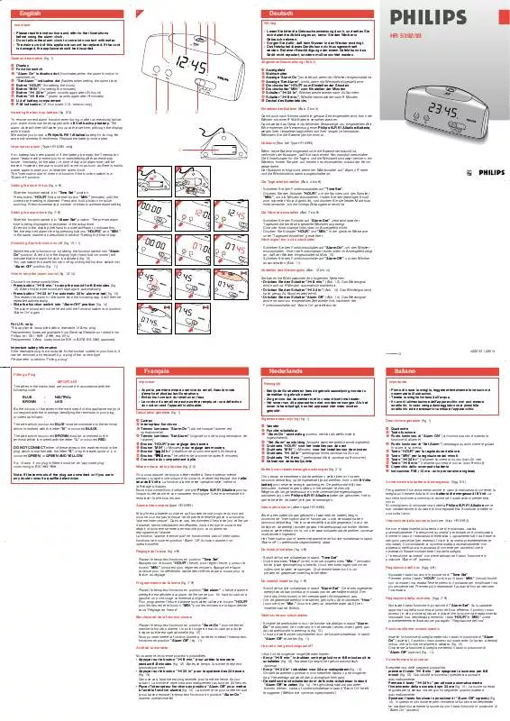 Mode d'emploi PHILIPS HR5392