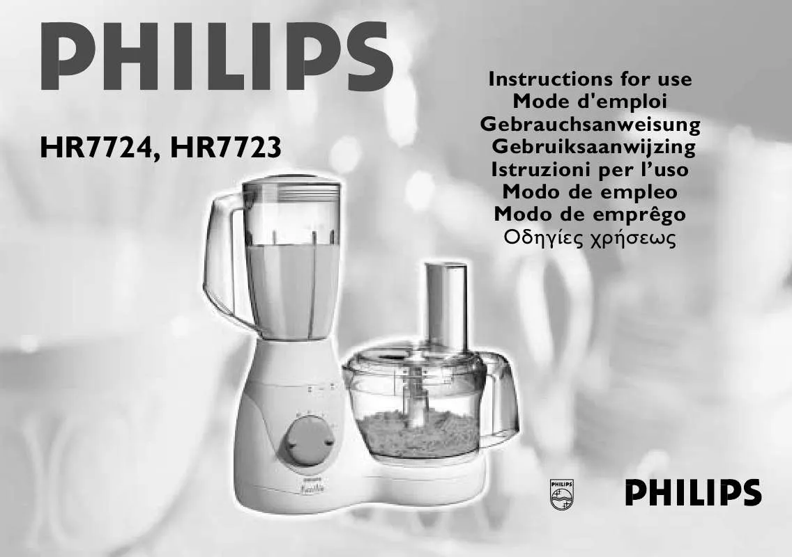 Mode d'emploi PHILIPS HR7724