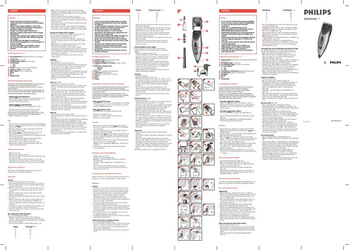 Mode d'emploi PHILIPS HS015