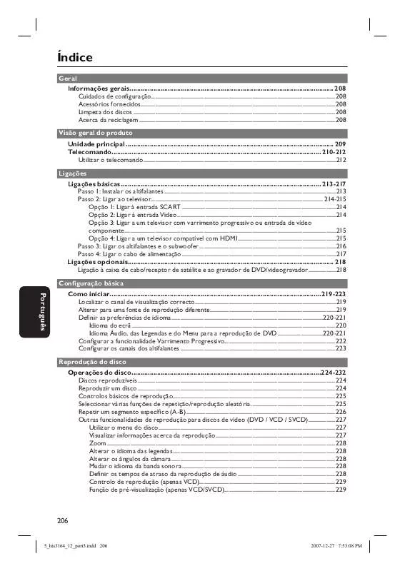 Mode d'emploi PHILIPS HTS3164