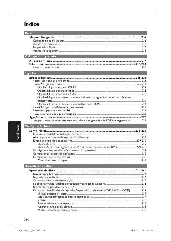 Mode d'emploi PHILIPS HTS3367