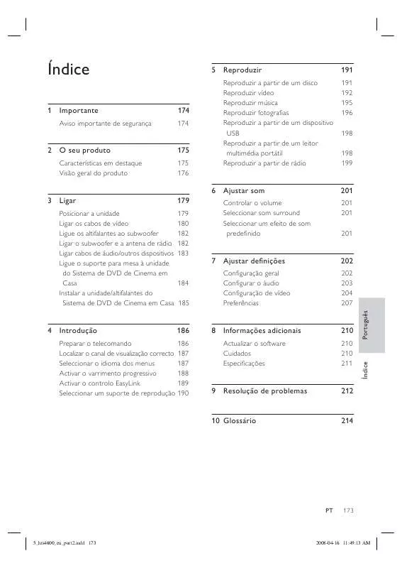 Mode d'emploi PHILIPS HTS4600