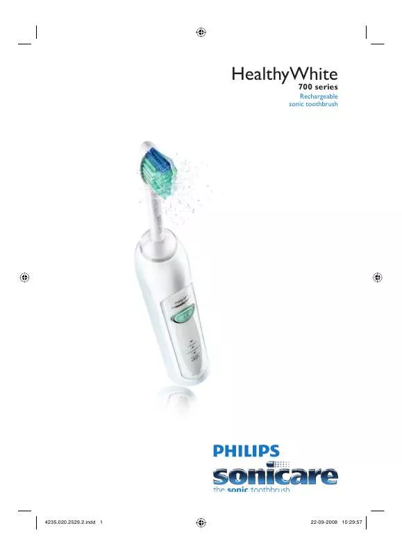 Mode d'emploi PHILIPS HX-6733