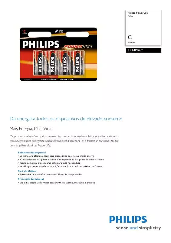 Mode d'emploi PHILIPS LR14PB4C