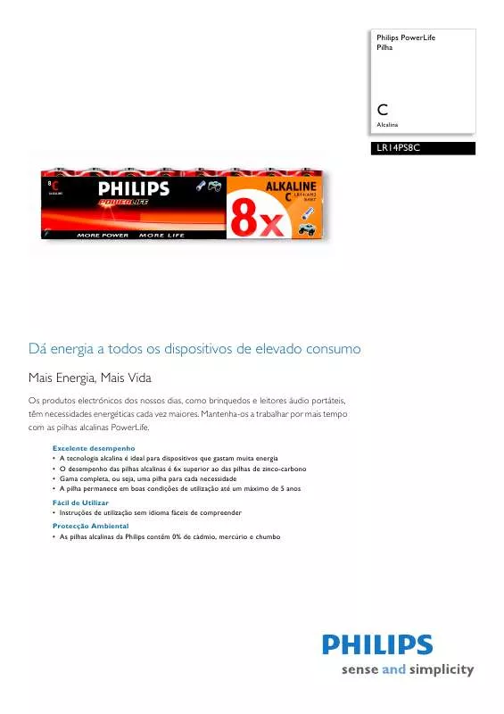 Mode d'emploi PHILIPS LR14PS8C