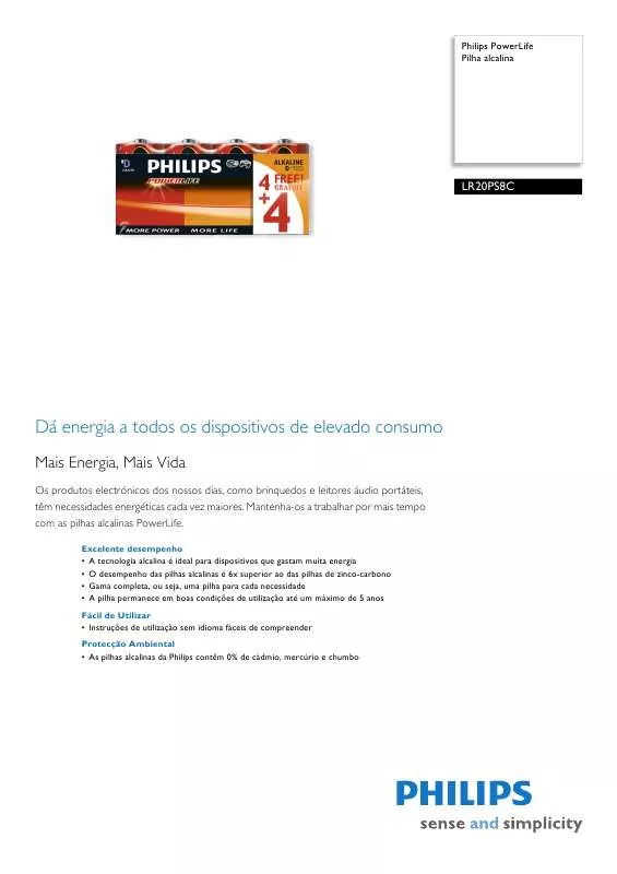 Mode d'emploi PHILIPS LR20PS8C