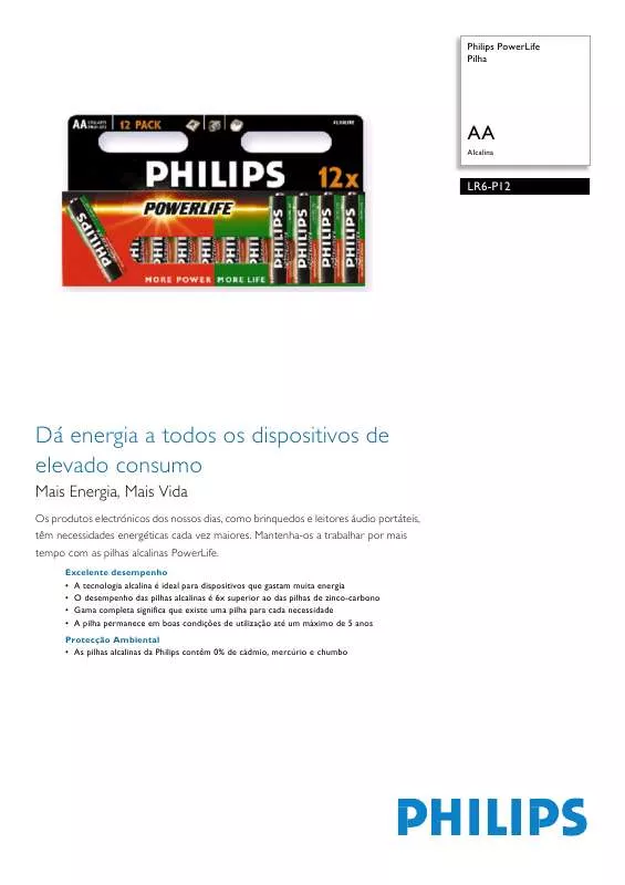 Mode d'emploi PHILIPS LR6-P12