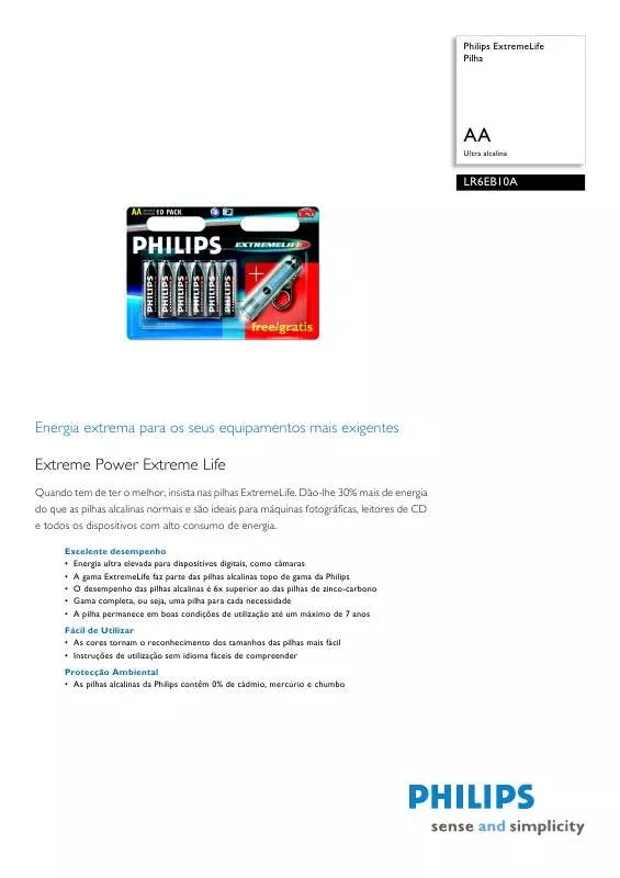 Mode d'emploi PHILIPS LR6EB10A