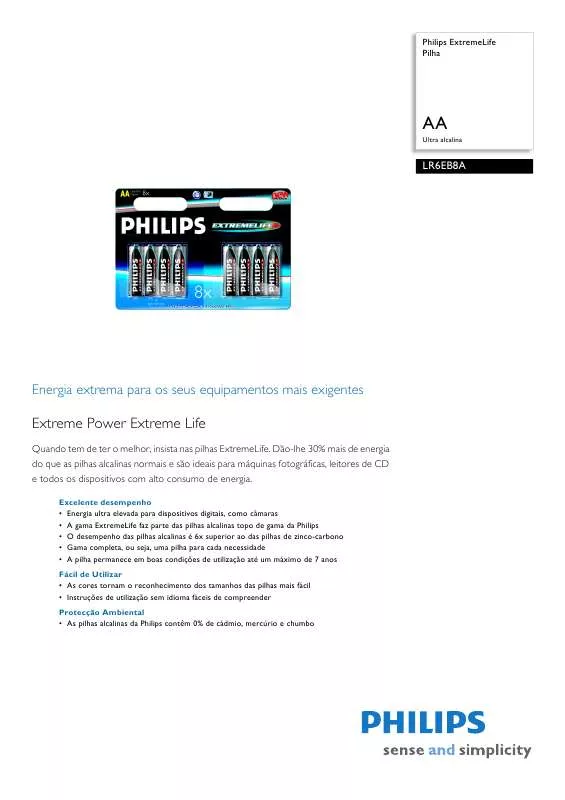 Mode d'emploi PHILIPS LR6EB8A