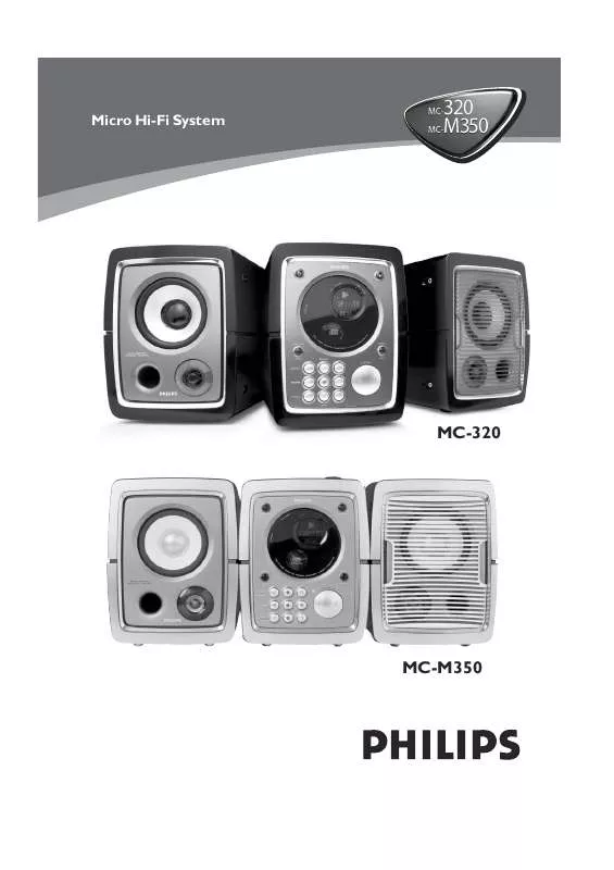 Mode d'emploi PHILIPS MC-320