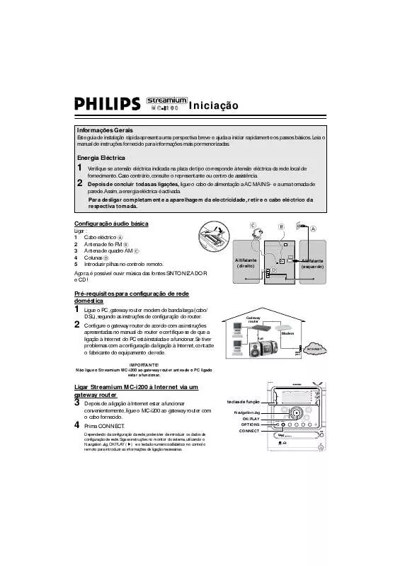 Mode d'emploi PHILIPS MC-I200