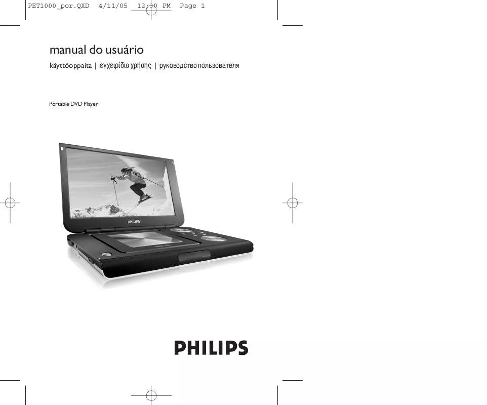 Mode d'emploi PHILIPS PET1000