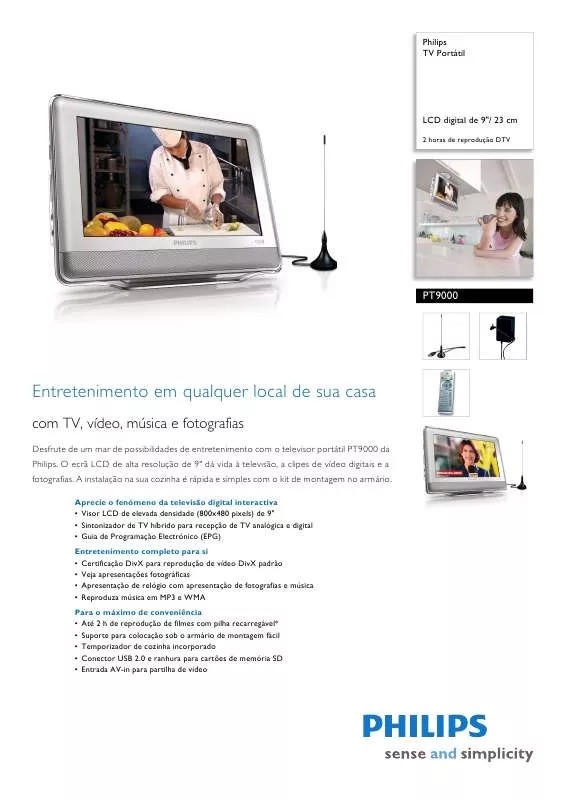 Mode d'emploi PHILIPS PT9000