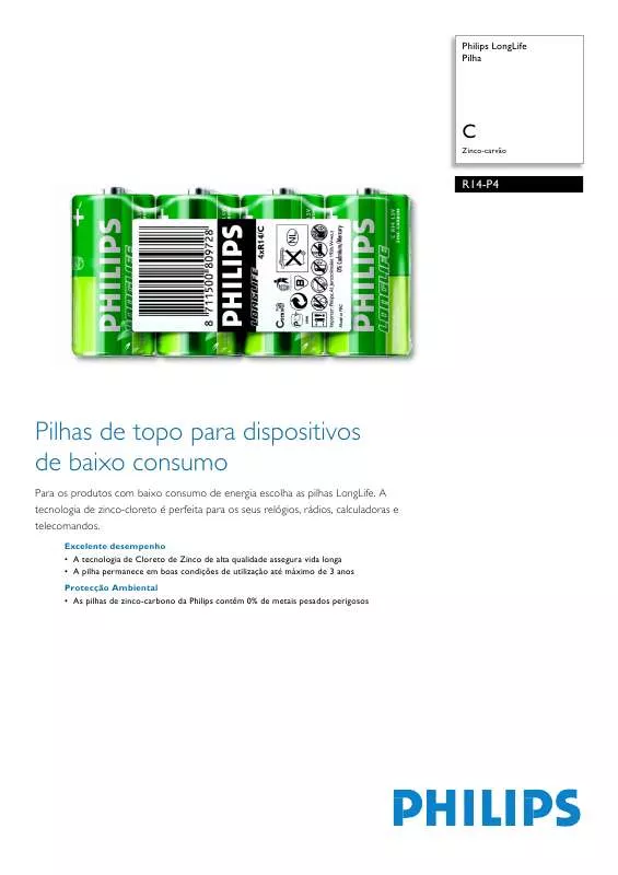 Mode d'emploi PHILIPS R14-P4