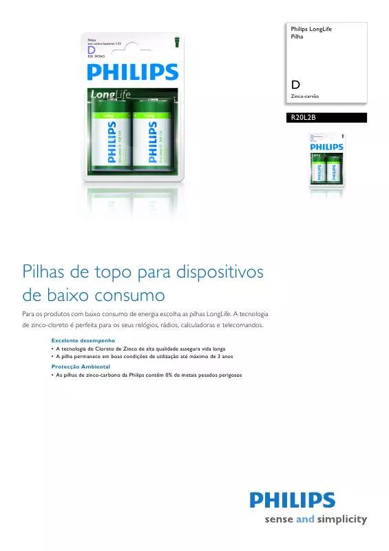 Mode d'emploi PHILIPS R20L2B