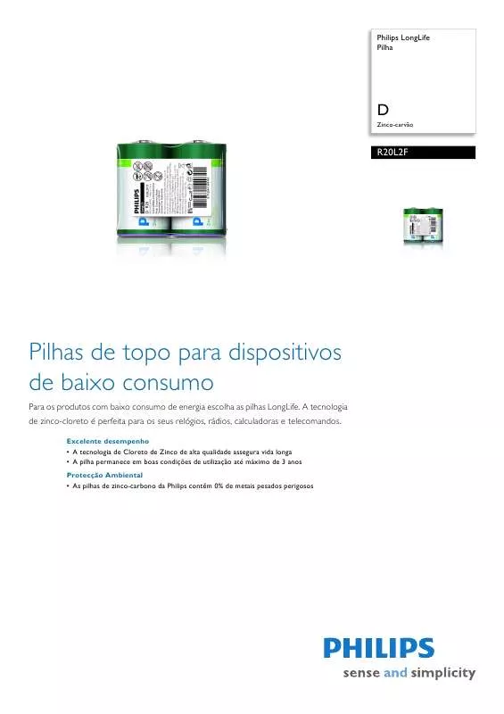 Mode d'emploi PHILIPS R20L2F