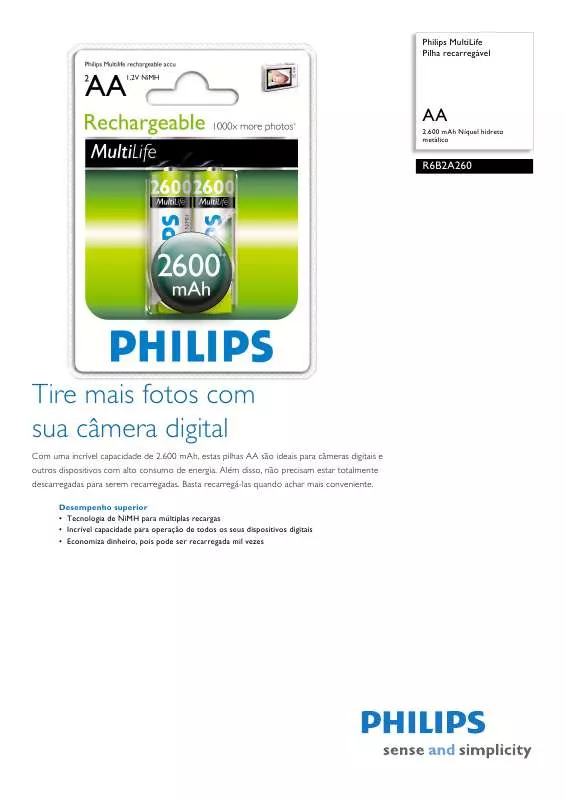 Mode d'emploi PHILIPS R6B2A260