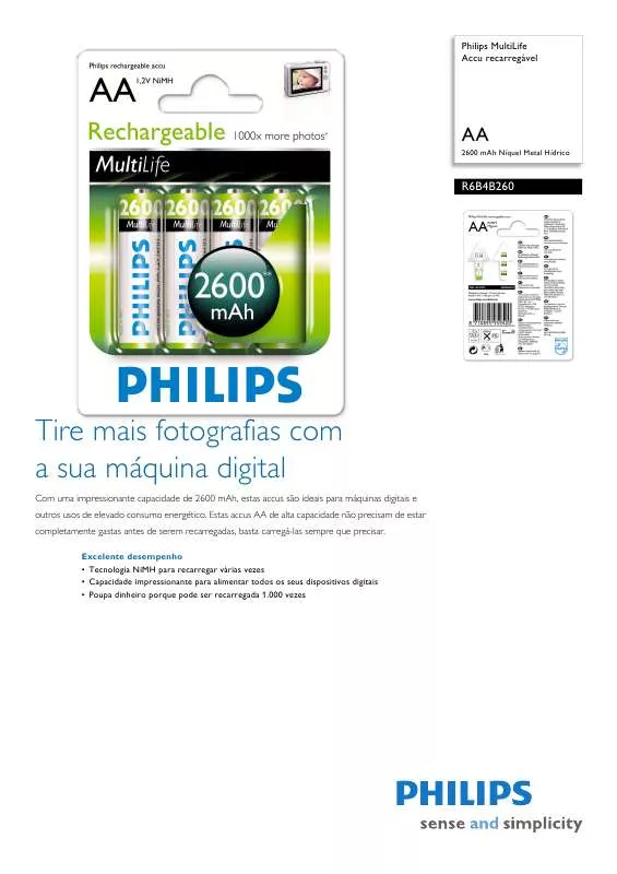 Mode d'emploi PHILIPS R6B4B260