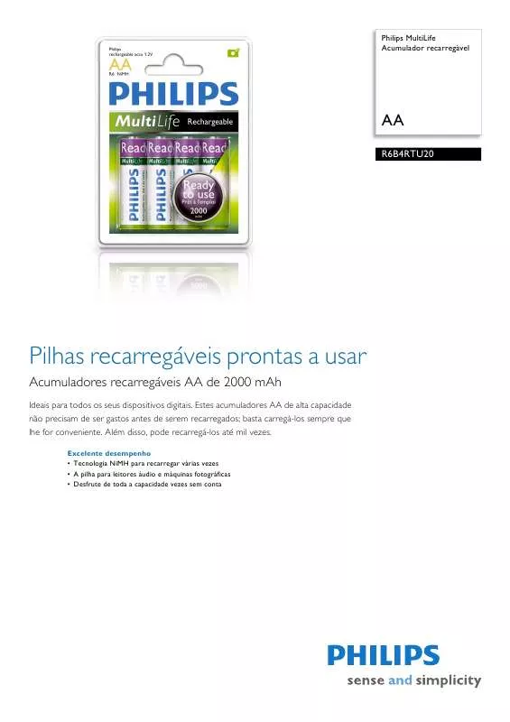 Mode d'emploi PHILIPS R6B4RTU20