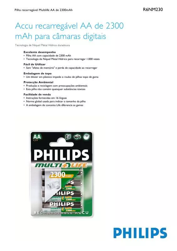 Mode d'emploi PHILIPS R6NM230