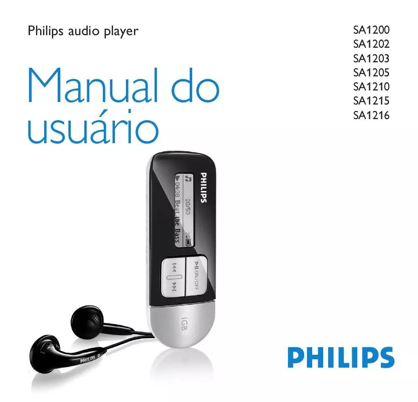 Mode d'emploi PHILIPS SA1200