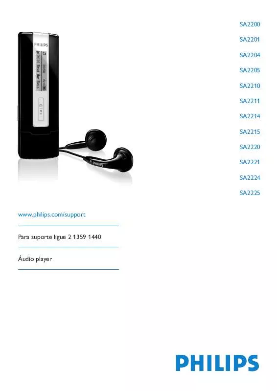 Mode d'emploi PHILIPS SA2210