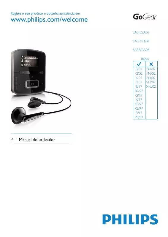 Mode d'emploi PHILIPS SA3RGA04K