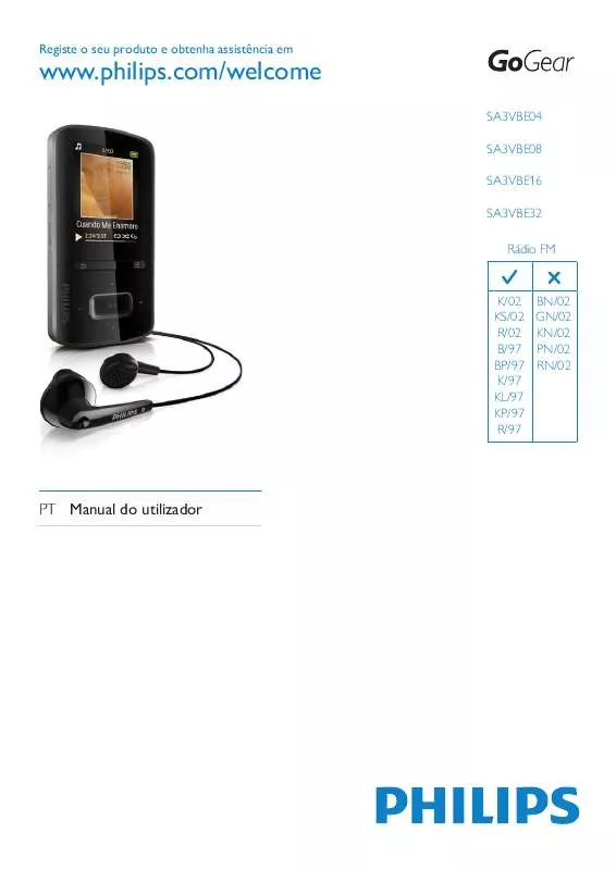 Mode d'emploi PHILIPS SA3VBE04KL