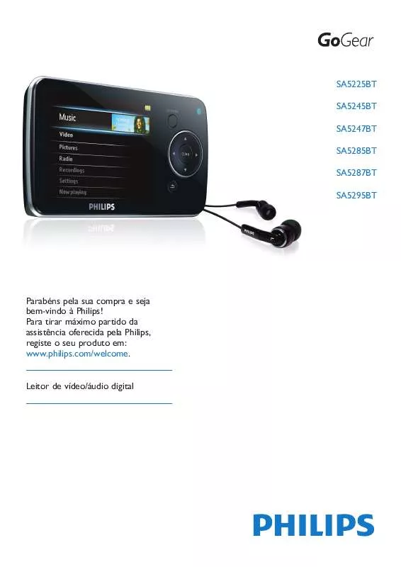 Mode d'emploi PHILIPS SA5245BT