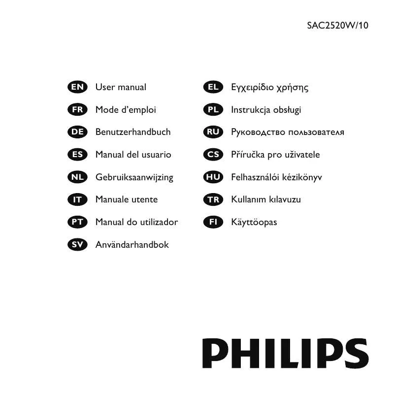 Mode d'emploi PHILIPS SAC2520