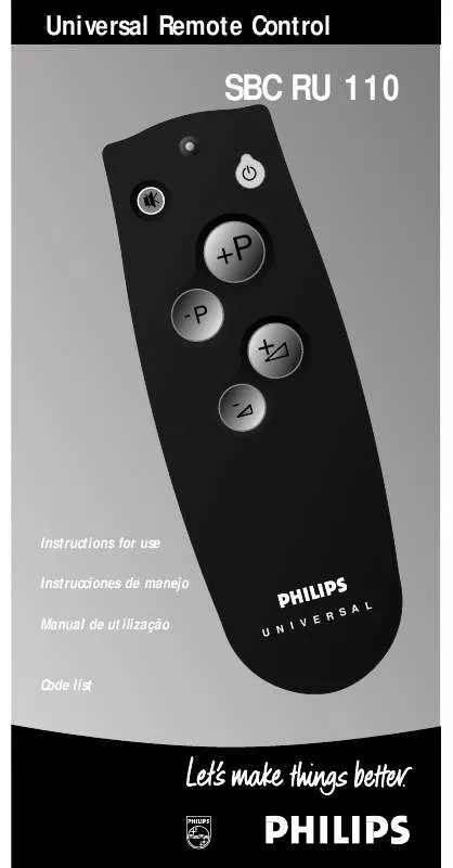 Mode d'emploi PHILIPS SBCRU110