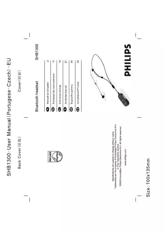 Mode d'emploi PHILIPS SHB1300