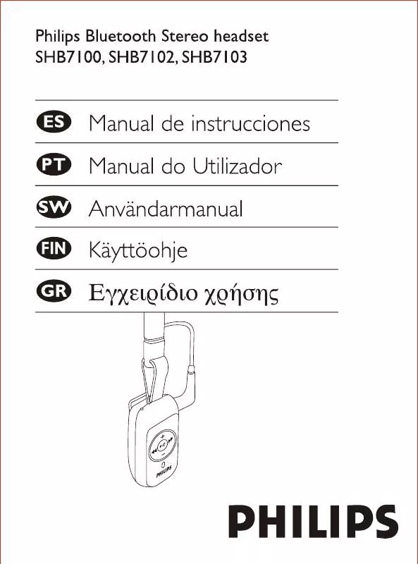 Mode d'emploi PHILIPS SHB7102