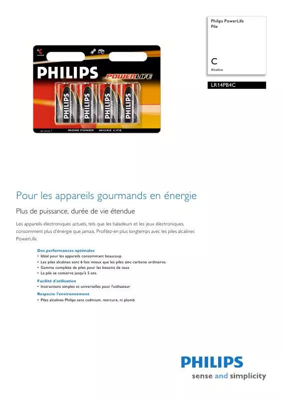 Mode d'emploi PHILIPS SHE2675YB