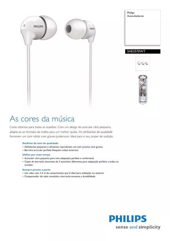 Mode d'emploi PHILIPS SHE3570WT